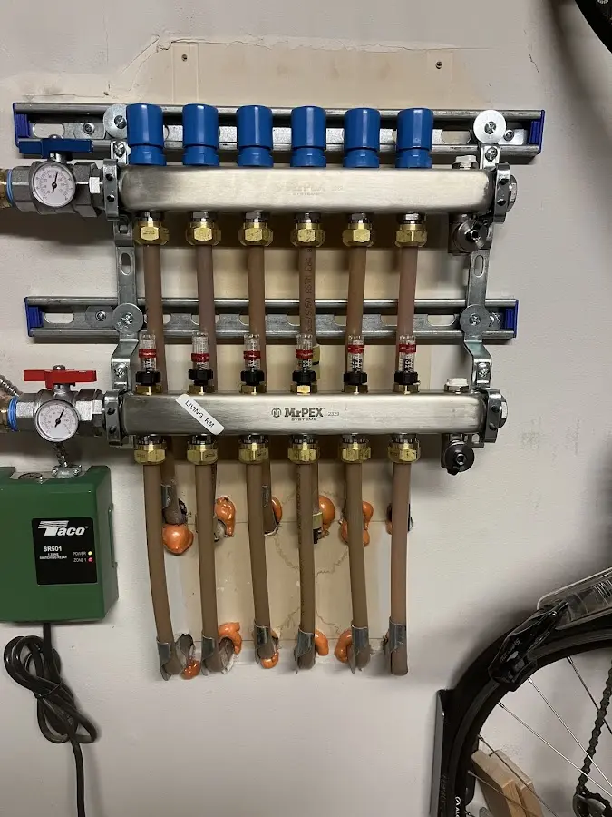 Plumber performing Gas Leak Detection at a residential property in Newberry